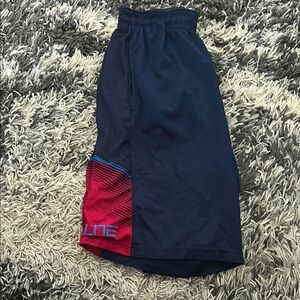 Nike Dri-FIT Dark Blue Shorts with Light Blue Trim